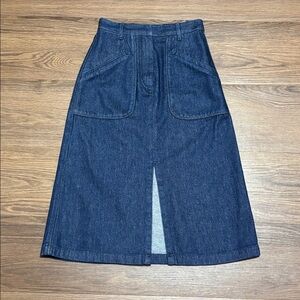 Dries Van Noten Blue Denim Skirt